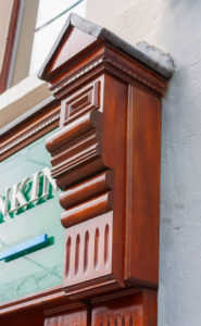 Shop Front Wood Corbel Side View Detail