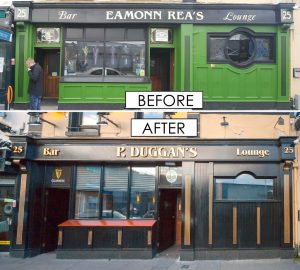 Shop Front - Before and After P Duggans