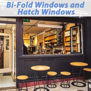 Image of a bi-folding hatch window in a cafe - Ariosa Coffe Drogheda